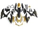 Carenado Moto Suzuki GSXR 600 / GSXR 750 2008-2010 - Negro Mate Blanco Oro