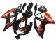 Carenado Moto Suzuki GSXR 600 / GSXR 750 2008-2010 - Negro Brillante Naranja Llama