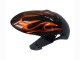 Carenado Moto Suzuki GSXR 600 / GSXR 750 2008-2010 - Negro Brillante Naranja Llama