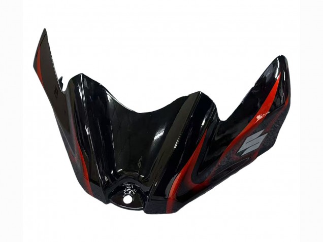 Carenado Moto Suzuki GSXR 600 / GSXR 750 2008-2010 - Negro Brillante Naranja Llama