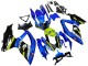 Carenado Moto Suzuki GSXR 600 / GSXR 750 2008-2010 - Azul Fluorescent Verde Tiburón