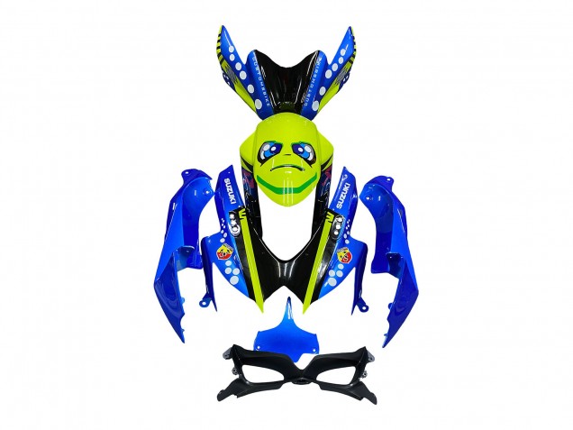 Carenado Moto Suzuki GSXR 600 / GSXR 750 2008-2010 - Azul Fluorescent Verde Tiburón