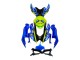 Carenado Moto Suzuki GSXR 600 / GSXR 750 2008-2010 - Azul Fluorescent Verde Tiburón