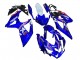 Carenado Moto Suzuki GSXR 600 / GSXR 750 2008-2010 - Blanco Azul Rosa Ecstar Motul