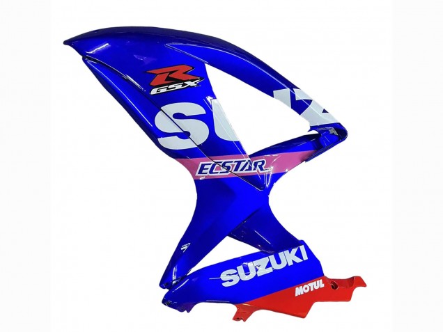 Carenado Moto Suzuki GSXR 600 / GSXR 750 2008-2010 - Blanco Azul Rosa Ecstar Motul