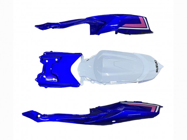 Carenado Moto Suzuki GSXR 600 / GSXR 750 2008-2010 - Blanco Azul Rosa Ecstar Motul