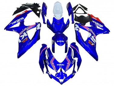 Carenado Moto Suzuki GSXR 600 / GSXR 750 2008-2010 - Blanco Azul Rosa Ecstar Motul