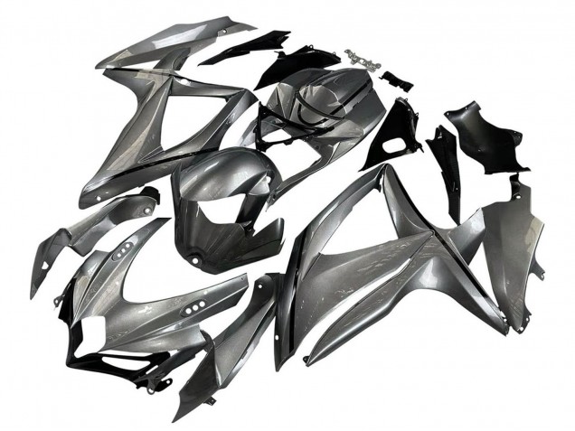 Carenado Moto Suzuki GSXR 600 / GSXR 750 2008-2010 - Gris Mate Negro