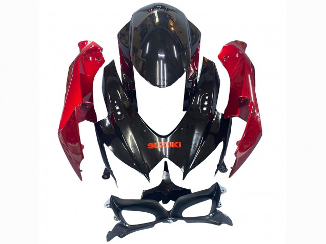 Carenados Moto Suzuki GSXR 600 / GSXR 750 2008-2010 - Rojo Negro Brillante