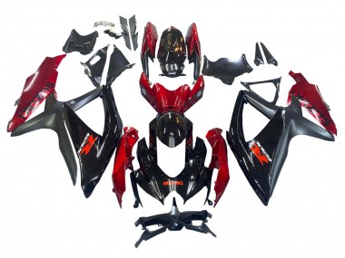 Carenados Moto Suzuki GSXR 600 / GSXR 750 2008-2010 - Rojo Negro Brillante