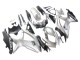 Carenado Moto Suzuki GSXR 600 / GSXR 750 2008-2010 - Plata Negro Mate
