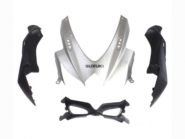 Carenado Moto Suzuki GSXR 600 / GSXR 750 2008-2010 - Plata Negro Mate