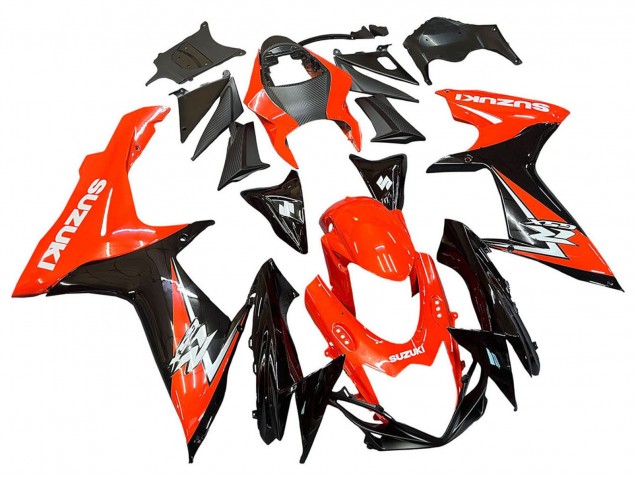 Kits Carenado Moto Suzuki GSXR 600 / GSXR 750 2011-2024 - Rojo Negro Brillante