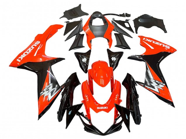 Kits Carenado Moto Suzuki GSXR 600 / GSXR 750 2011-2024 - Rojo Negro Brillante