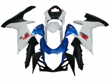 Carenado Moto Suzuki GSXR 600 / GSXR 750 2011-2024 - Blanco Azul Negro