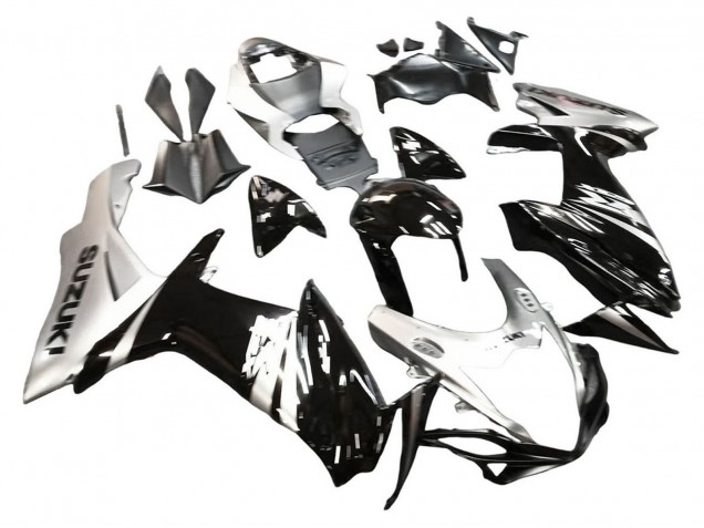 Carenados Moto Suzuki GSXR 600 / GSXR 750 2011-2024 - Negro Brillante Plata