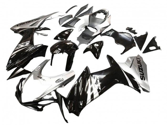 Carenados Moto Suzuki GSXR 600 / GSXR 750 2011-2024 - Negro Brillante Plata