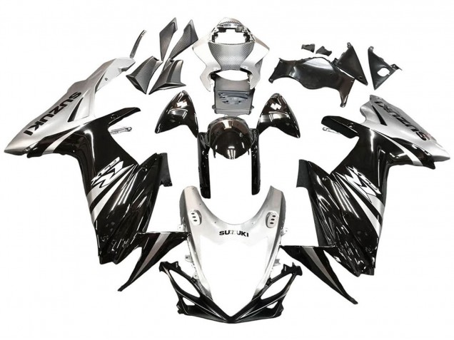 Carenados Moto Suzuki GSXR 600 / GSXR 750 2011-2024 - Negro Brillante Plata