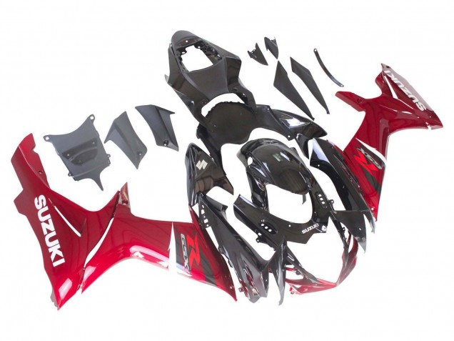 Carenados Moto Suzuki GSXR 600 / GSXR 750 2011-2024 - Rojo Negro Brillante