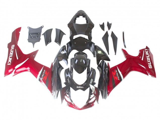 Carenados Moto Suzuki GSXR 600 / GSXR 750 2011-2024 - Rojo Negro Brillante