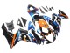 Carenado Moto Suzuki GSXR 600 / GSXR 750 2011-2024 - Azul Claro Naranja Negro Blanco Tiburón 46