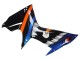 Carenado Moto Suzuki GSXR 600 / GSXR 750 2011-2024 - Azul Claro Naranja Negro Blanco Tiburón 46