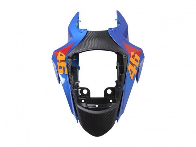 Carenado Moto Suzuki GSXR 600 / GSXR 750 2011-2024 - Azul Claro Naranja Negro Blanco Tiburón 46