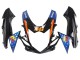 Carenado Moto Suzuki GSXR 600 / GSXR 750 2011-2024 - Azul Claro Naranja Negro Blanco Tiburón 46