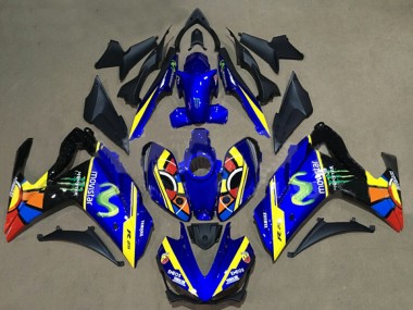 Carenado Moto Yamaha YZF R3/R25 2015-2018 - Azul Amarillo Rojo Negro Verde Monstruo