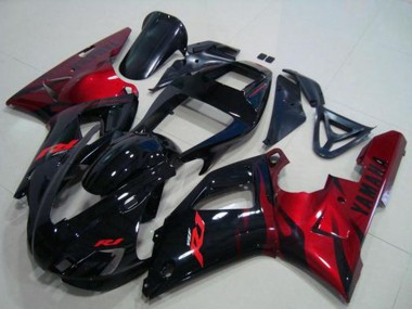 Carenado Moto Yamaha YZF R1 1998-1999 - Negro Brillante Rojo