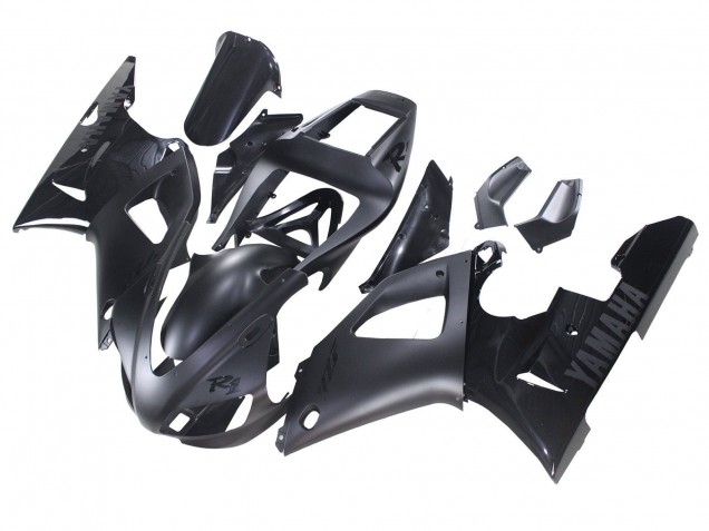 Carenado Moto Yamaha YZF 1000 R1 1998-1999 - Negro Mate Negro Brillante