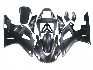 Carenado Moto Yamaha YZF 1000 R1 1998-1999 - Negro Mate Negro Brillante