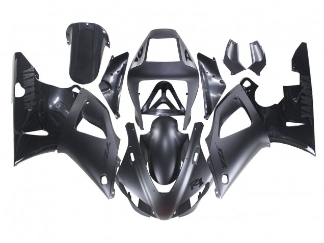 Carenado Moto Yamaha YZF 1000 R1 1998-1999 - Negro Mate Negro Brillante