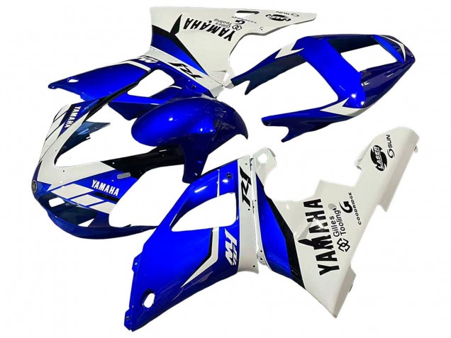 Carenado Moto Yamaha YZF 1000 R1 1998-1999 - Blanco Azul Negro