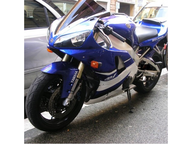 Carenado Moto Yamaha YZF 1000 R1 1998-1999 - Blanco Azul Negro