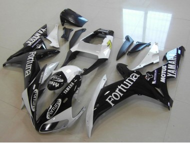 Carenado Moto Yamaha YZF R1 2002-2003 - Blanco Negro Brillante Fortuna Motul
