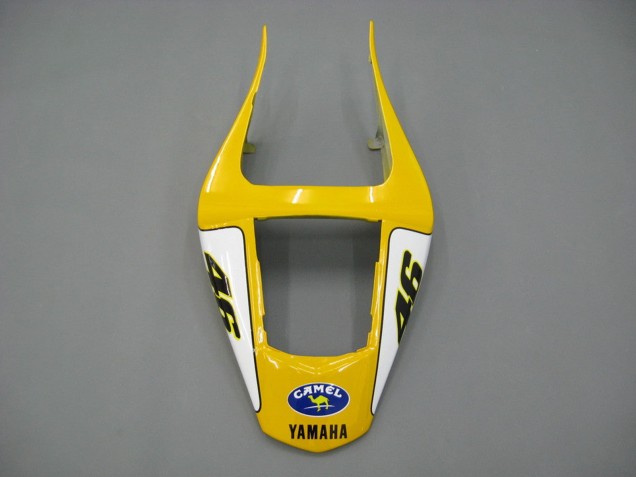 Carenado Moto Yamaha YZF 1000 R1 2000-2001 - Blanco Amarillo Azul Motul Camello