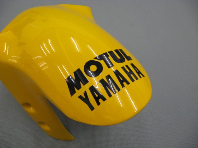 Carenado Moto Yamaha YZF 1000 R1 2000-2001 - Blanco Amarillo Azul Motul Camello