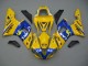 Carenado Moto Yamaha YZF 1000 R1 2000-2001 - Blanco Amarillo Azul Motul Camello