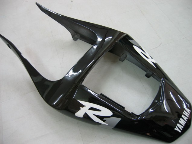 Carenado Moto Yamaha YZF 1000 R1 2000-2001 - Negro Brillante Blanco Calcomanía