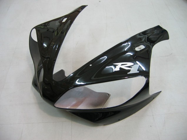 Carenado Moto Yamaha YZF 1000 R1 2000-2001 - Negro Brillante Blanco Calcomanía