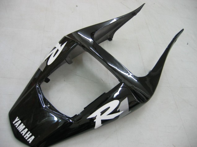 Carenado Moto Yamaha YZF 1000 R1 2000-2001 - Negro Brillante Blanco Calcomanía