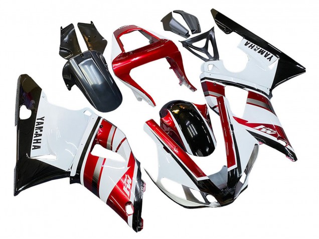 Carenados Moto Yamaha YZF 1000 R1 2000-2001 - Rojo Blanco Negro Brillante