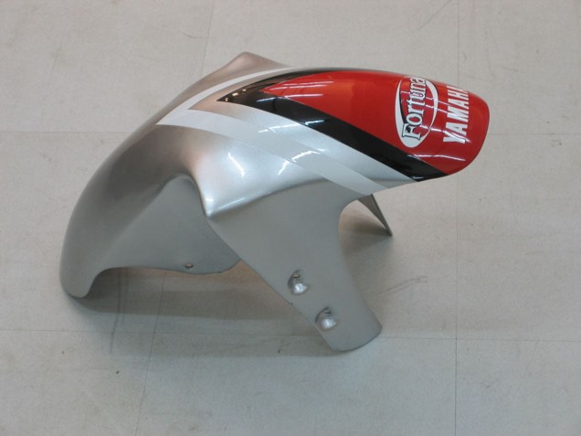 Carenado Moto Yamaha YZF 1000 R1 2000-2001 - Plata Rojo Fortuna Motul