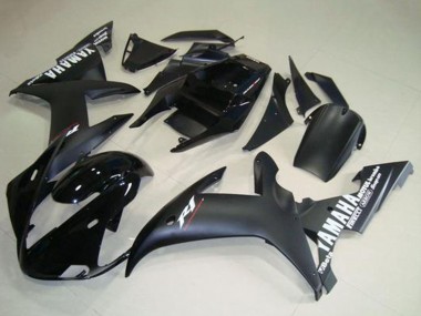 Carenado Moto Yamaha YZF R1 2002-2003 - Negro Brillante Negro Mate Blanco Calcomanías