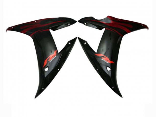 Carenado Moto Yamaha YZF 1000 R1 2002-2003 - Rojo Negro Llama