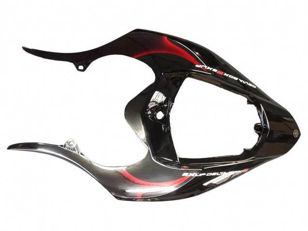 Carenado Moto Yamaha YZF 1000 R1 2004-2006 - Negro Brillante Rojo Llama