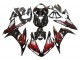 Carenado Moto Yamaha YZF 1000 R1 2004-2006 - Negro Brillante Rojo Llama