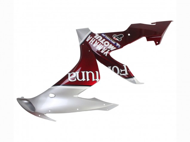 Carenado Moto Yamaha YZF 1000 R1 2004-2006 - Plata Rojo Fortuna Motul