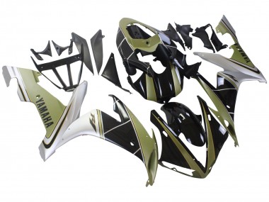 Carenado Moto Yamaha YZF 1000 R1 2004-2006 - Oro Claro Blanco Negro Brillante